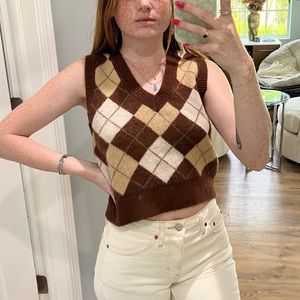 Altar’d State Plaid Sweater Vest